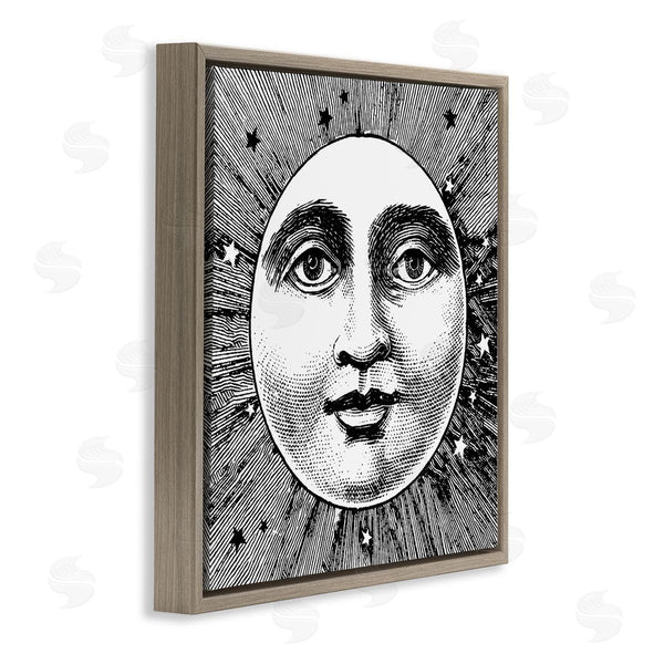 Stupell Industries Stupell Studio | Moon & Stars Face