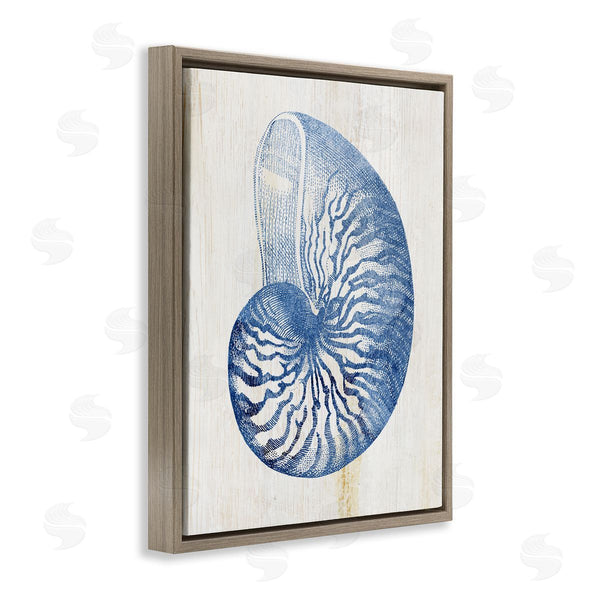 Stupell Industries Susan Arnot | Blue Nautilus Shell