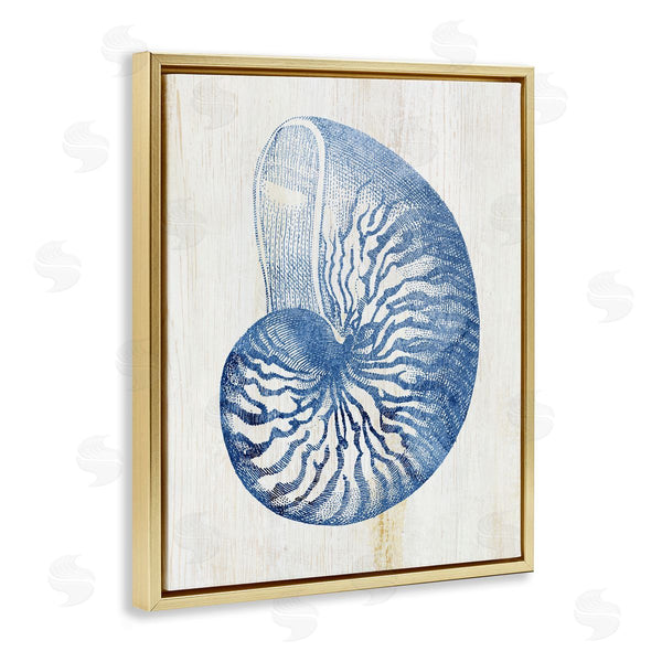 Stupell Industries Susan Arnot | Blue Nautilus Shell