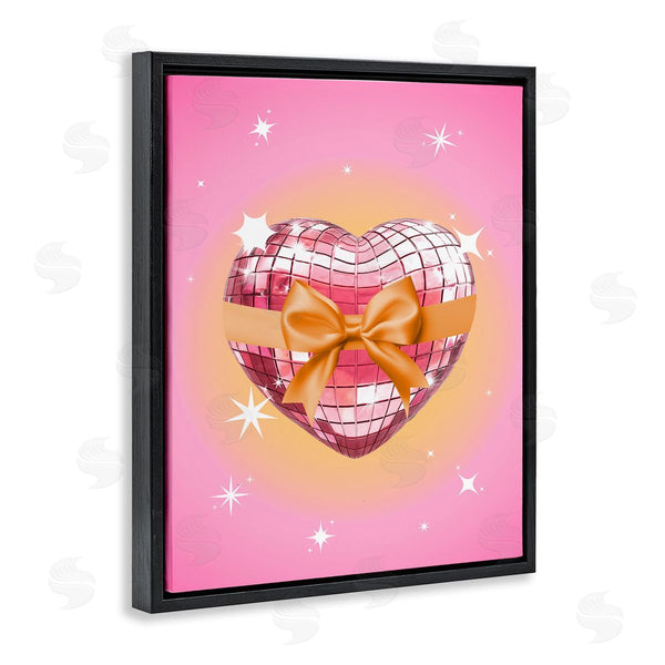 Stupell Industries Susan Arnot | Heart Disco & Ribbon