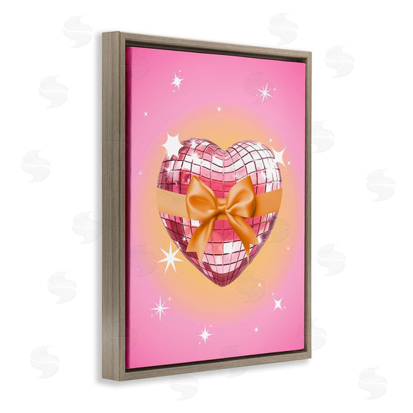 Stupell Industries Susan Arnot | Heart Disco & Ribbon