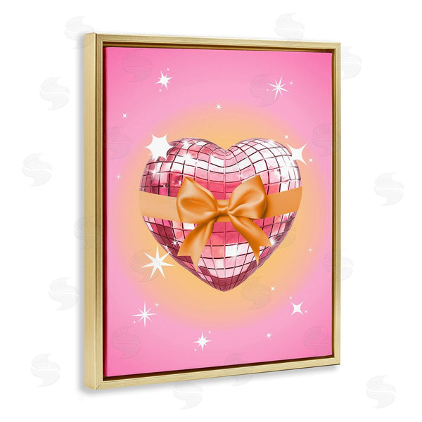 Stupell Industries Susan Arnot | Heart Disco & Ribbon
