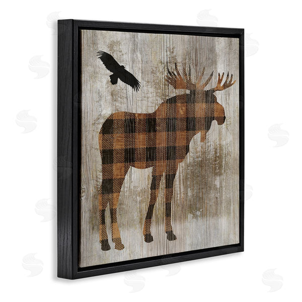 Stupell Industries Susan Arnot | Plaid Moose & Eagle