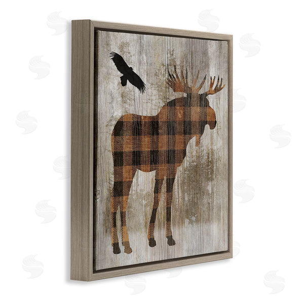 Stupell Industries Susan Arnot | Plaid Moose & Eagle