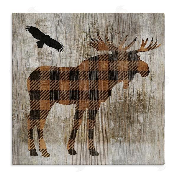 stupell industries Susan Arnot | Plaid Moose & Eagle