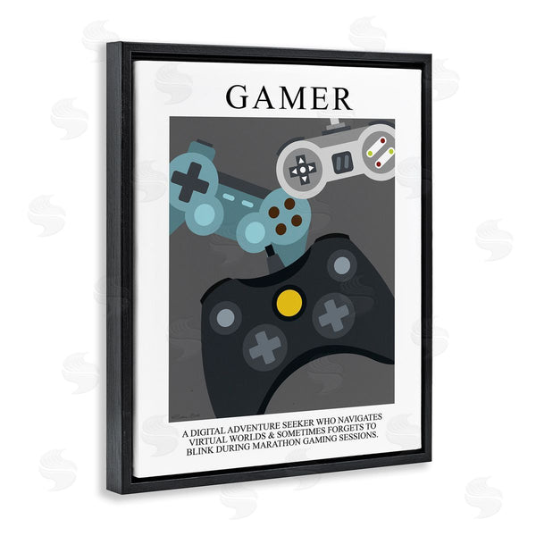 Stupell Industries Susan Ball | Gamer Vintage Poster
