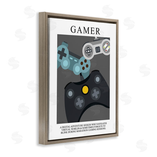 Stupell Industries Susan Ball | Gamer Vintage Poster