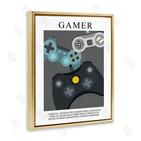 Stupell Industries Susan Ball | Gamer Vintage Poster