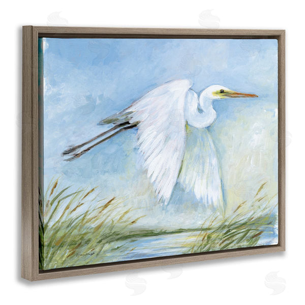 Stupell Industries Susan Winget | White Egret Flying