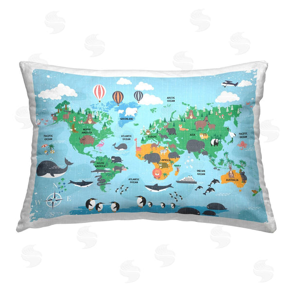 stupell industries SweetTeachings | Animal World Map