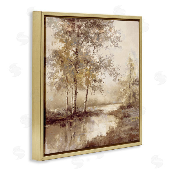 Stupell Industries T.C. Chiu | Forest Stream In Sepia