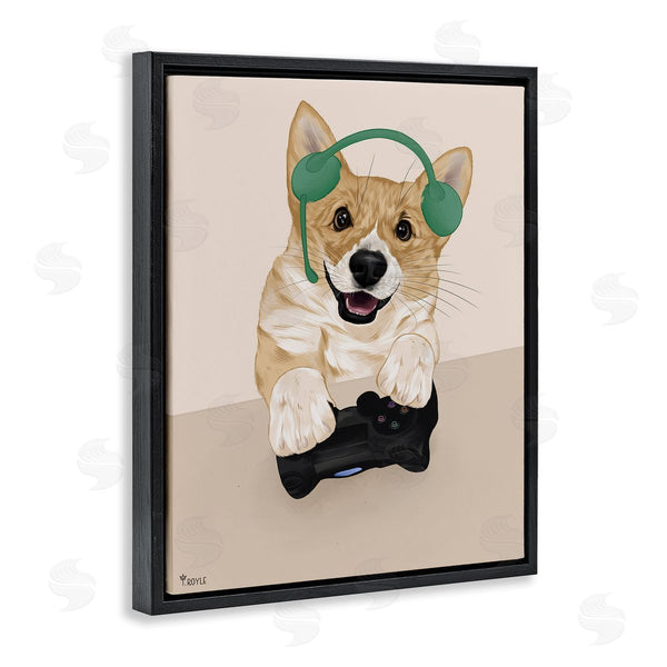 Stupell Industries Tara Royle | Happy Gamer Dog
