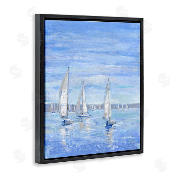 Stupell Industries Tim O'Toole | Blue Sailboat Fleet