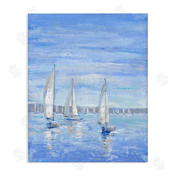 stupell industries Tim O'Toole | Blue Sailboat Fleet