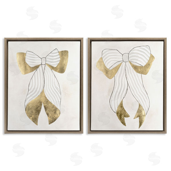 Stupell Industries Vanna Lam | Neutral Chic Bow
