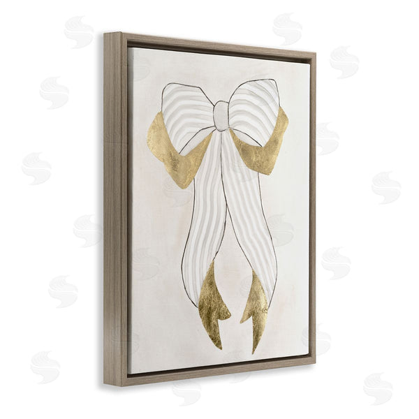 Stupell Industries Vanna Lam | Neutral Glam Ribbon