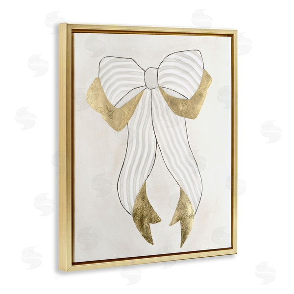 Stupell Industries Vanna Lam | Neutral Glam Ribbon