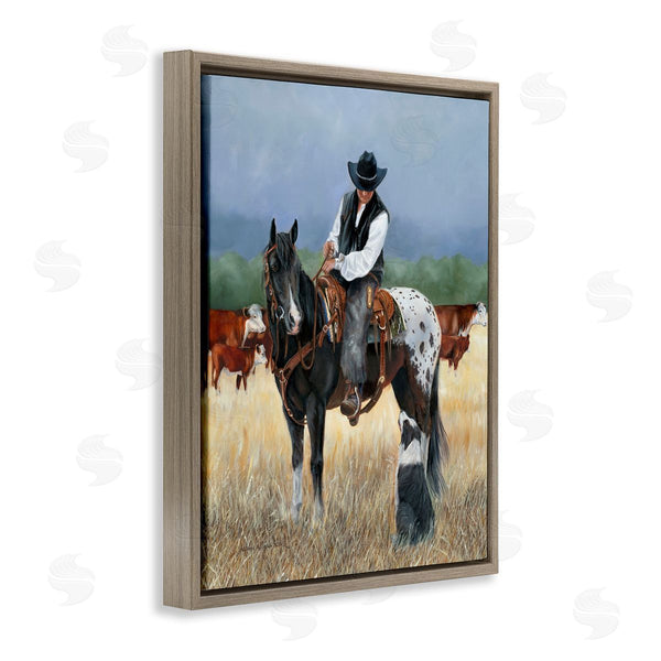 Stupell Industries Victoria Schultz | Cowboy And Dog
