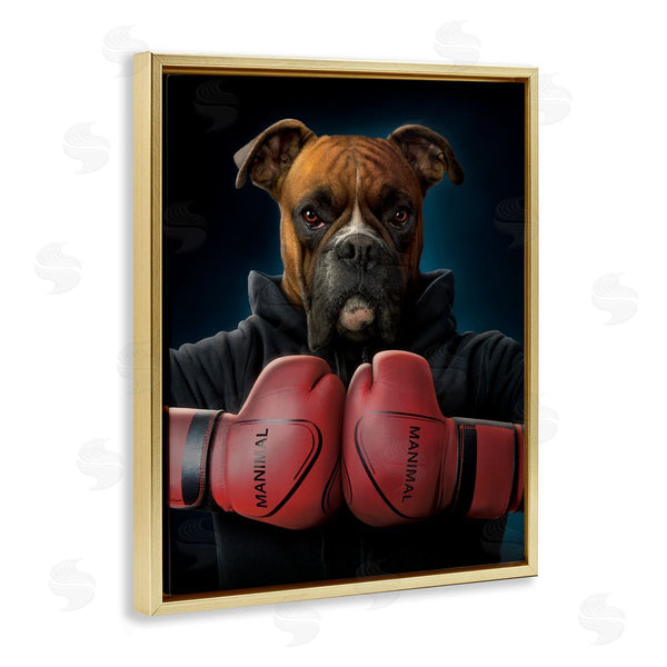 Stupell Industries Vincent Hie | Boxing Boxer Dog