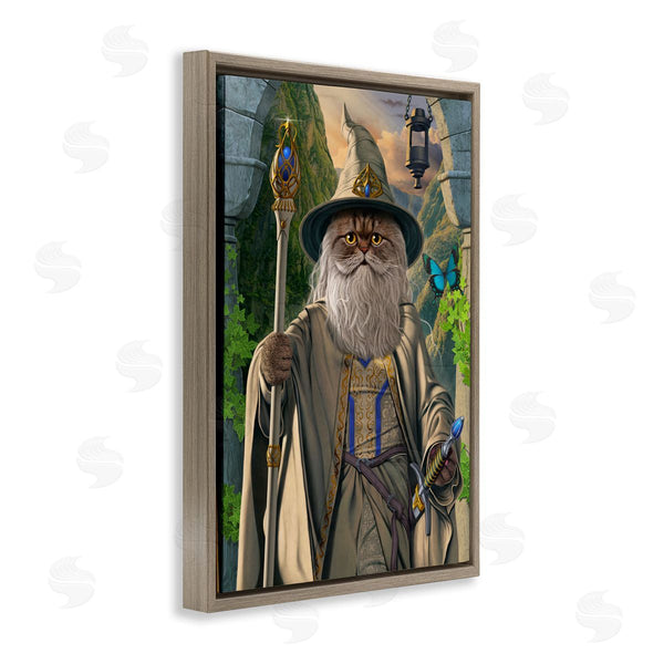 Stupell Industries Vincent Hie | Catdalf Cat Wizard