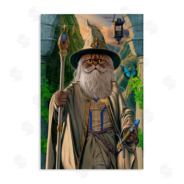 stupell industries Vincent Hie | Catdalf Cat Wizard
