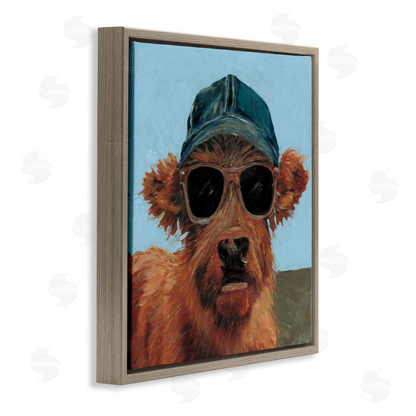 Stupell Industries Wani Pasion | Cow In Baseball Cap