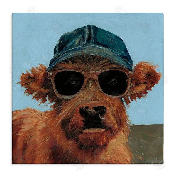 stupell industries Wani Pasion | Cow in Baseball Cap