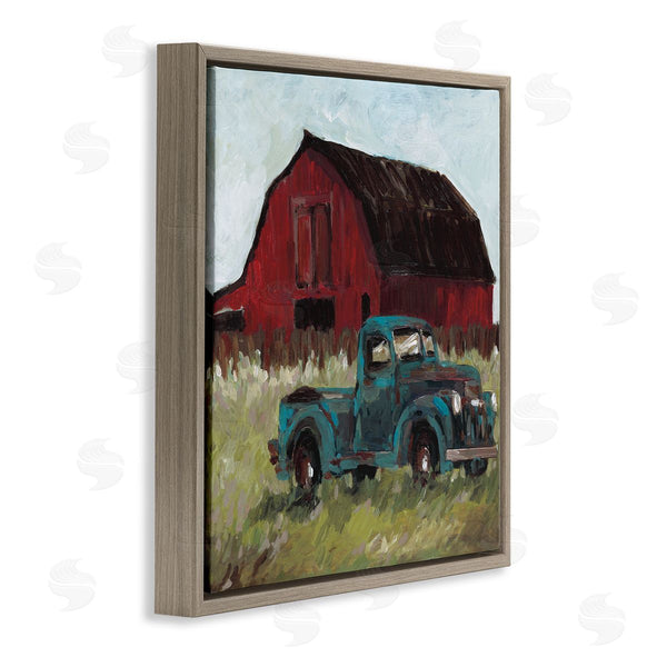 Stupell Industries Wani Pasion | Truck & Red Barn