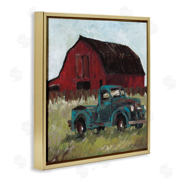 Stupell Industries Wani Pasion | Truck & Red Barn