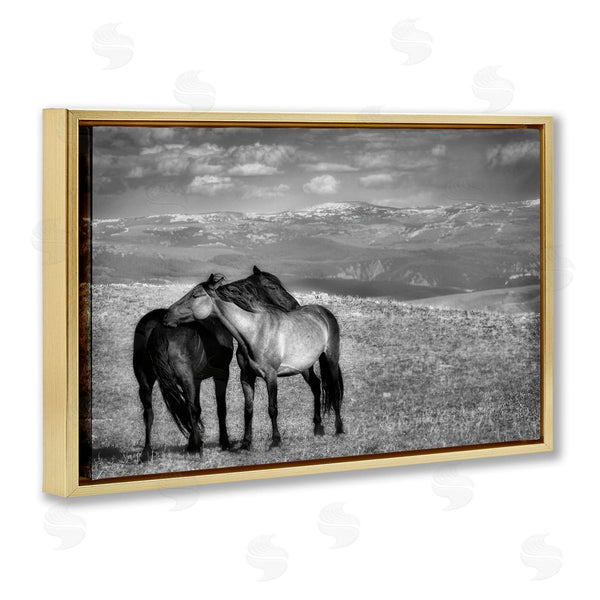 Stupell Industries Wendy Caro | Focused Horse Duo