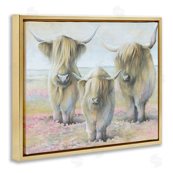 Stupell Industries White Ladder | Gentle Cattle Trio