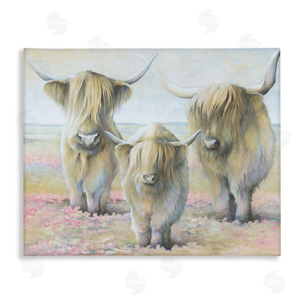 stupell industries White Ladder | Gentle Cattle Trio
