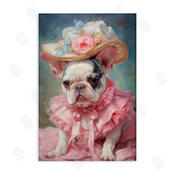 stupell industries Wumples | Frenchie in Pink Dress