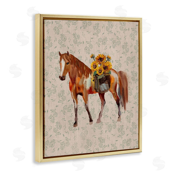 Stupell Industries Yen | Cottage Horse With Florals