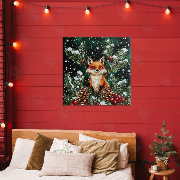 Stupell Industries Yen | Winter Fox & Pinecones