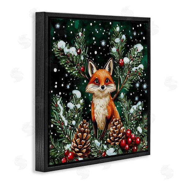 Stupell Industries Yen | Winter Fox & Pinecones