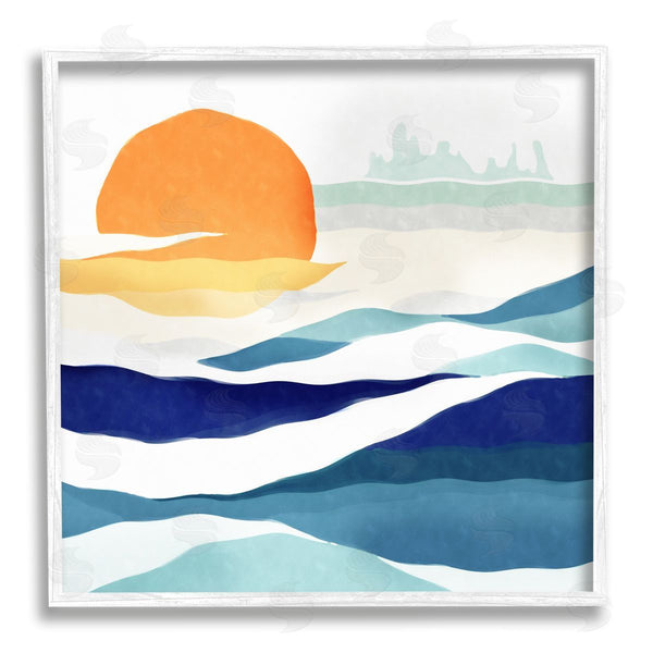 Stupell Industries Ziwei Li | Abstract Sun & Waves