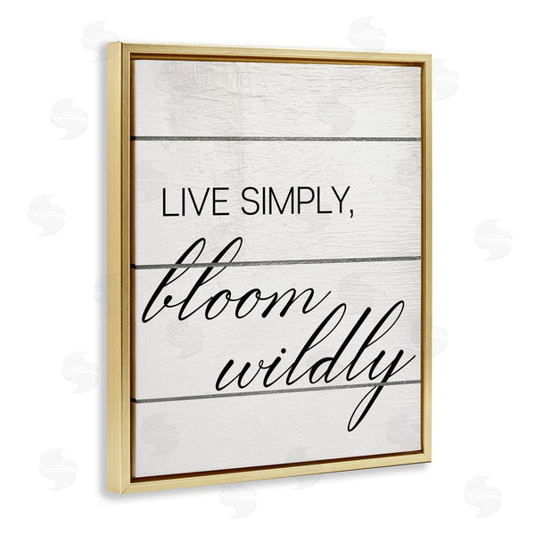 Stupell Industries Ziwei Li | Bloom Wildly Phrase