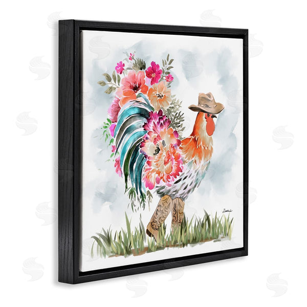 Stupell Industries Ziwei Li | Blooming Cowgirl Hen