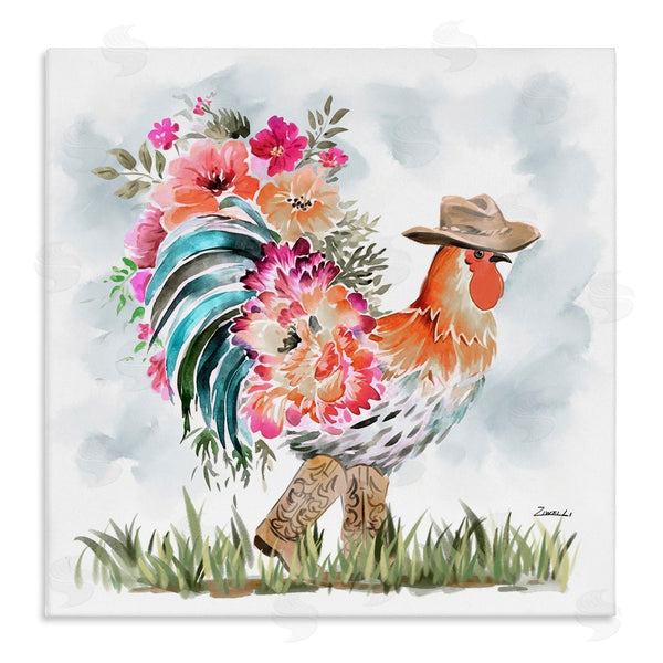 stupell industries Ziwei Li | Blooming Cowgirl Hen
