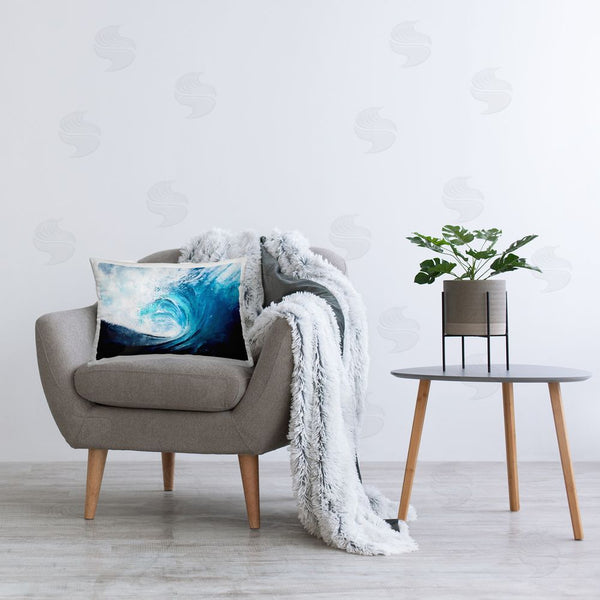 Stupell Industries Ziwei Li | Blue Tsunami Wave
