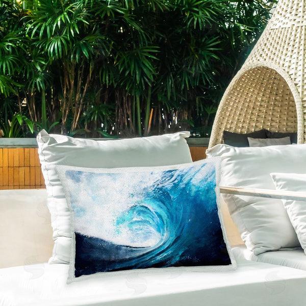 Stupell Industries Ziwei Li | Blue Tsunami Wave