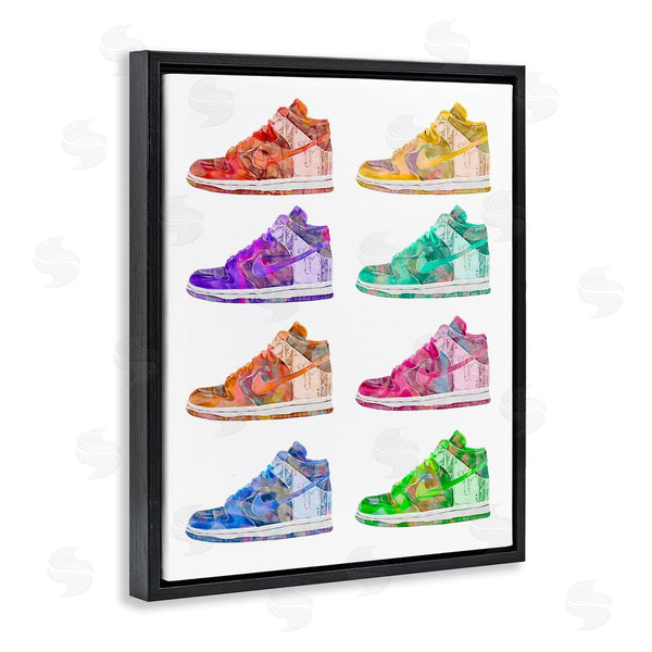 Stupell Industries Ziwei Li | Bold Rainbow Sneakers