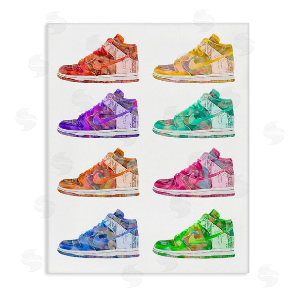 stupell industries Ziwei Li | Bold Rainbow Sneakers