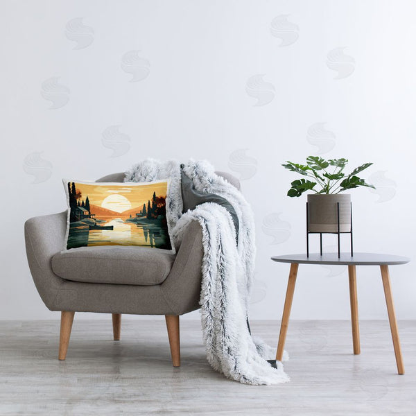 Stupell Industries Ziwei Li | Canoe & Lake Sunset