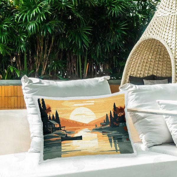 Stupell Industries Ziwei Li | Canoe & Lake Sunset