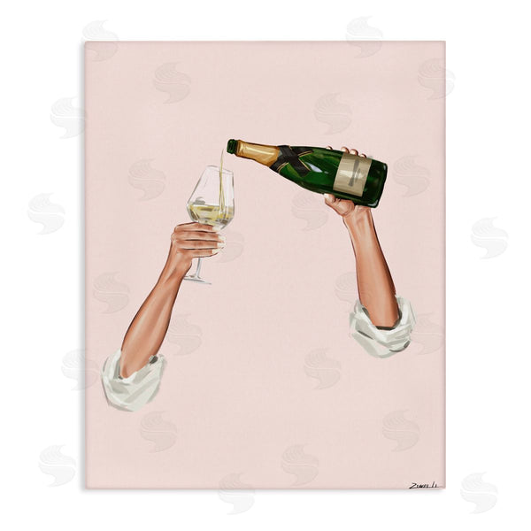 stupell industries Ziwei Li | Champagne Pour on Pink