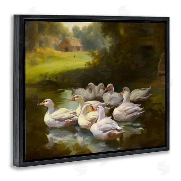 Stupell Industries Ziwei Li | Country Ducks In Pond