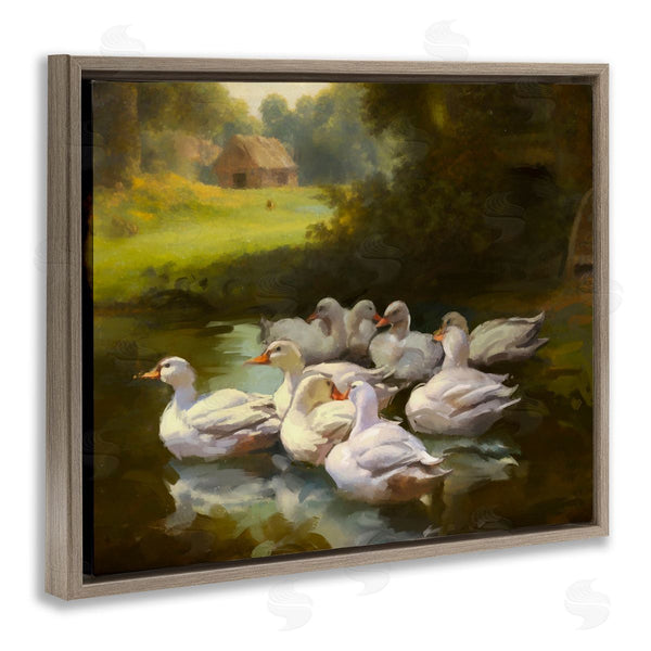 Stupell Industries Ziwei Li | Country Ducks In Pond