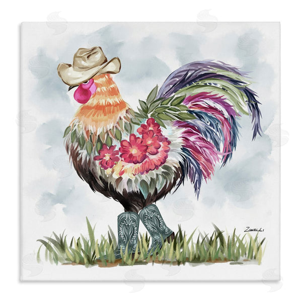 stupell industries Ziwei Li | Cowboy Floral Hen